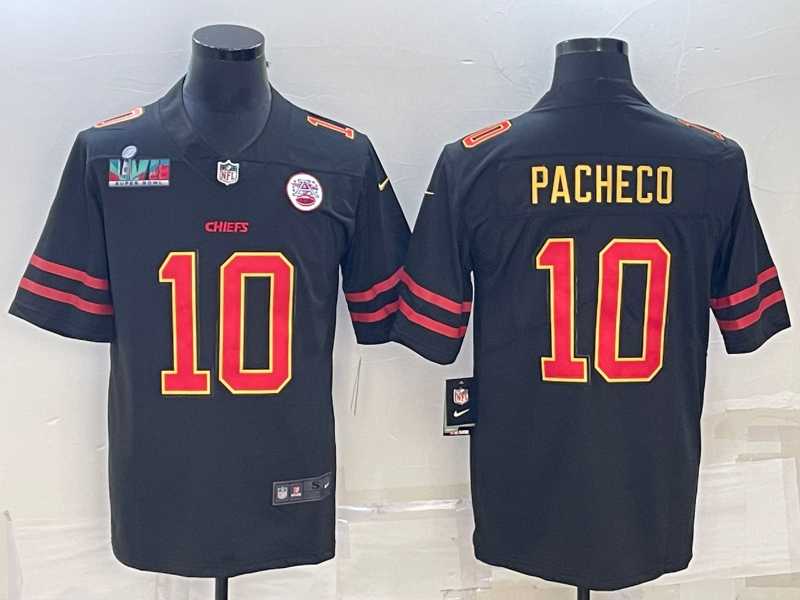 Men's Kansas City Chiefs #10 Isiah Pacheco Black Red Gold Super Bowl LVII Patch Vapor Untouchable Limited Stitched Jersey,We sell and wholesale Men's Kansas City Chiefs #10 Isiah Pacheco Black Red Gold Super Bowl LVII Patch Vapor Untouchable Limited Stitched Jersey on line form chian!